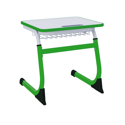 Парта SMARTY одноместная регулируемая по высоте (антивандальная) 3-5